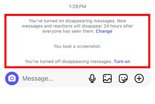 Image of Instagram Chat Section of a Specific Person