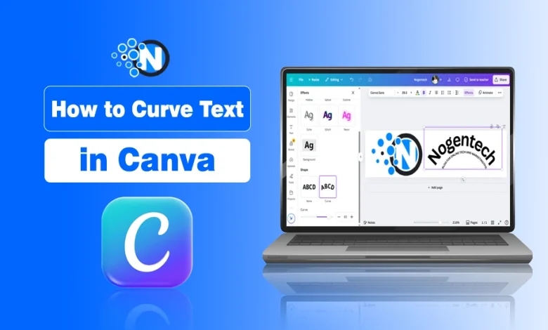 How to Curve Text in Canva