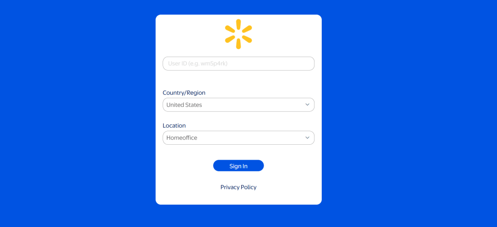 OneWalmart employee portal homepage