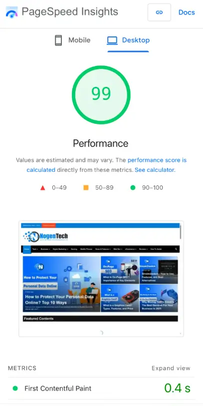 Website Speed