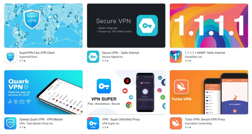 VPN Dedicated Mobile Apps