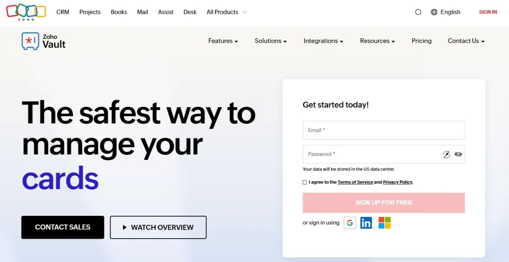 Zoho Vault