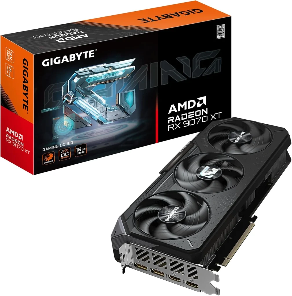 GIGABYTE Radeon RX 9070 XT Gaming OC 16G