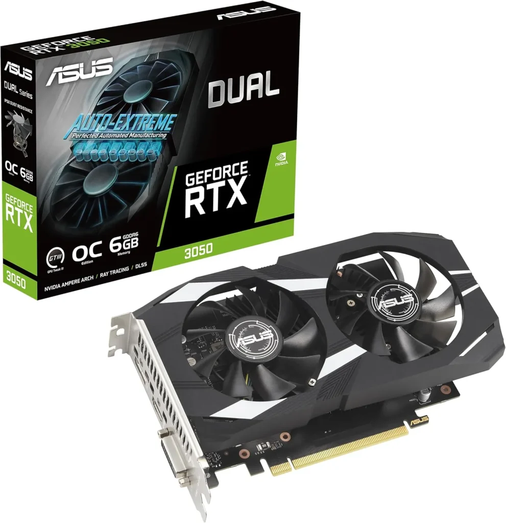 ASUS Dual NVIDIA GeForce RTX 3050 6GB