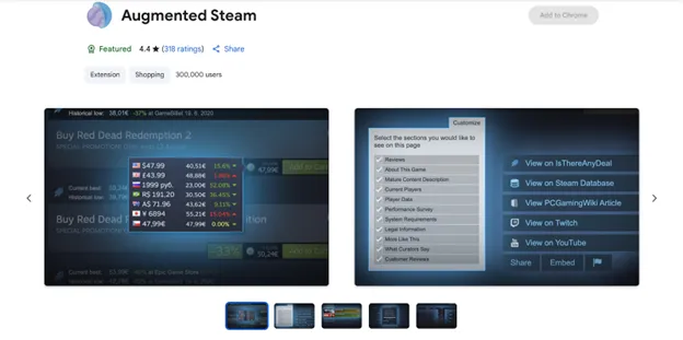 Augmented Steam