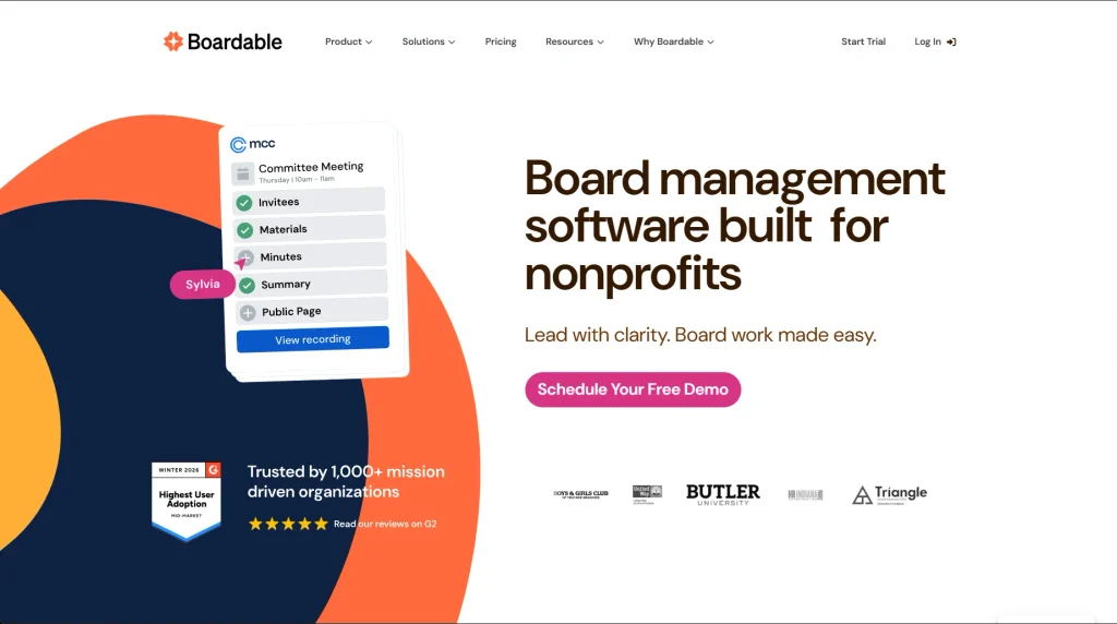 Screenshot of Boardable Homepage | Image Credit: Boardable