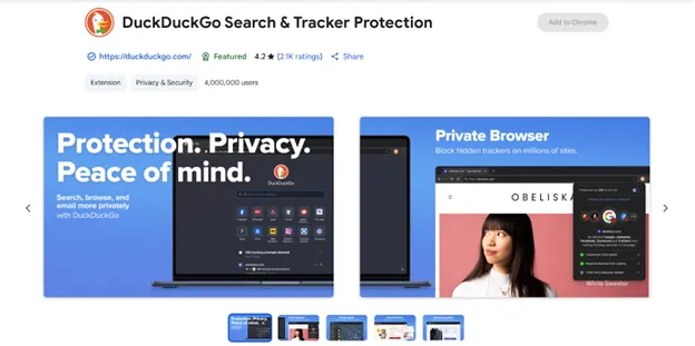 DuckDuckGo Privacy Essentials