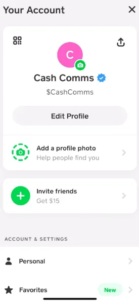 account options