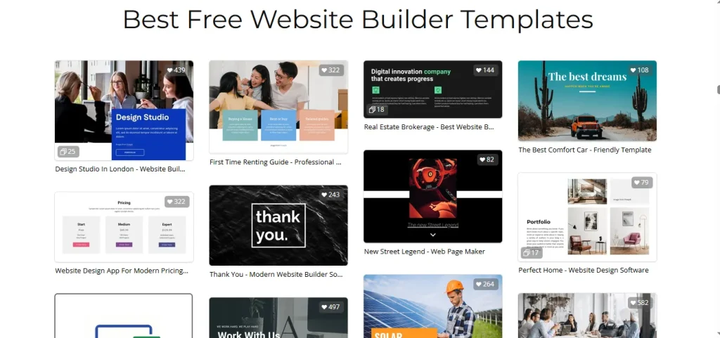 Website Builder Templates
