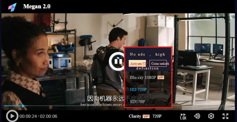 you can choose the preferred video quality resolutions
