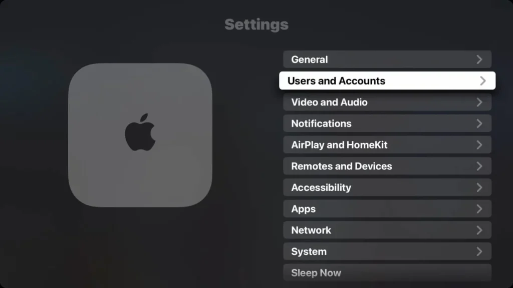 Choose User and Account