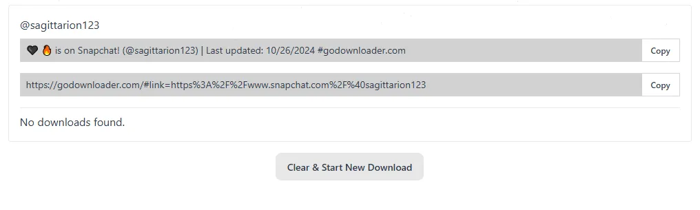 GoDownloader Result Page