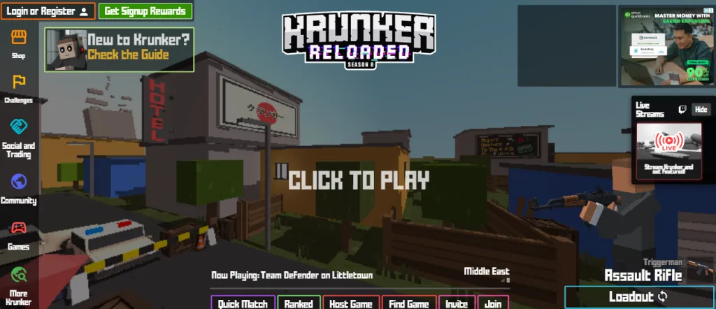 Krunker.io - Best 1v1 Unblocked Alternatives