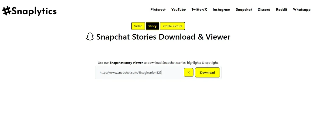 Paste link and Download