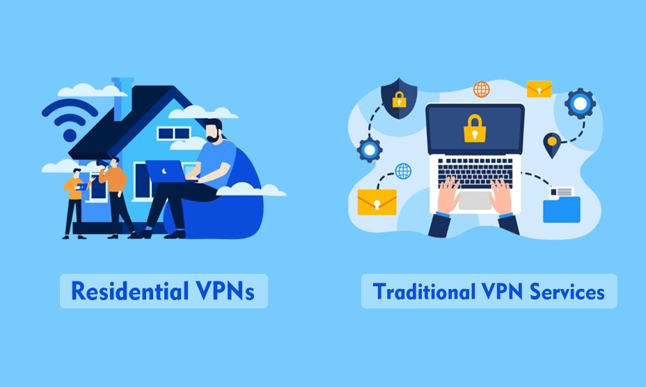 Residential VPNs and Traditional VPN Services Defined