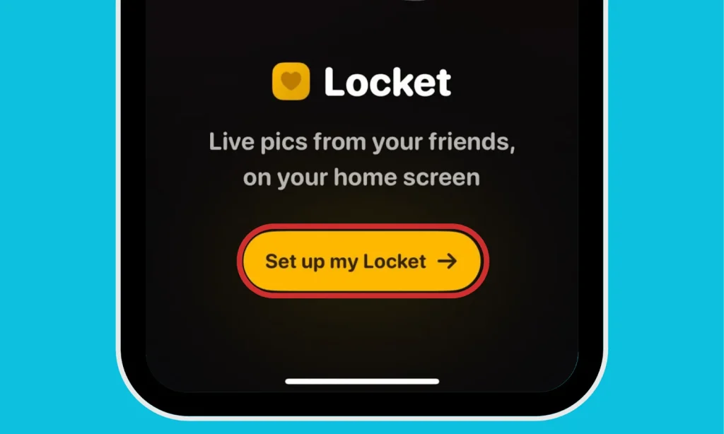 Click on Set up my locket