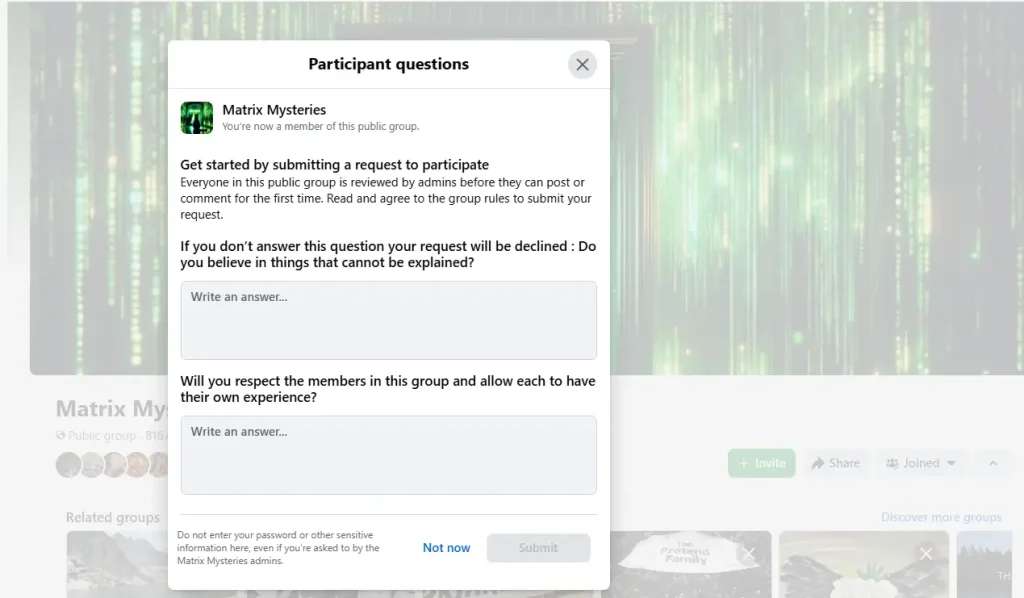 Join the Group for Posting on Facebook