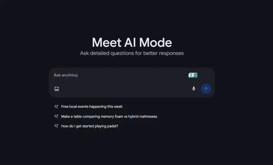 Meet AI Mode