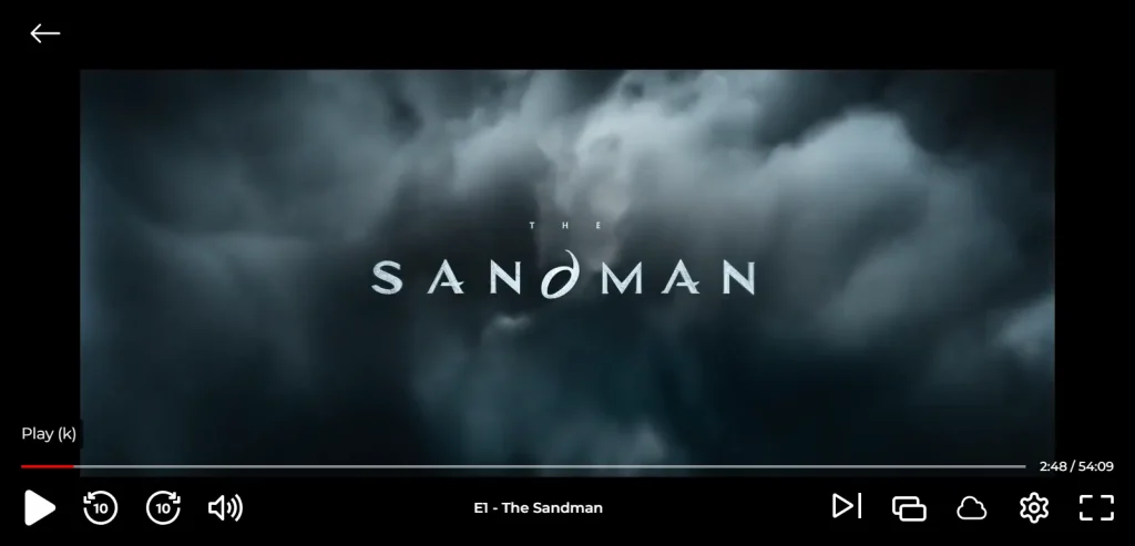 Movie playing