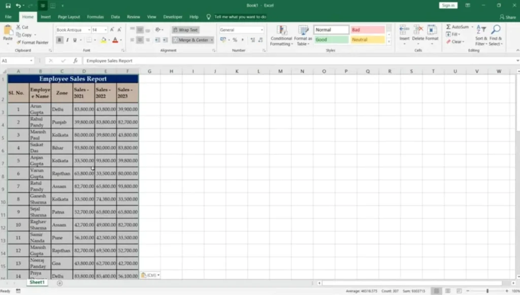 Now, open a blank Excel file