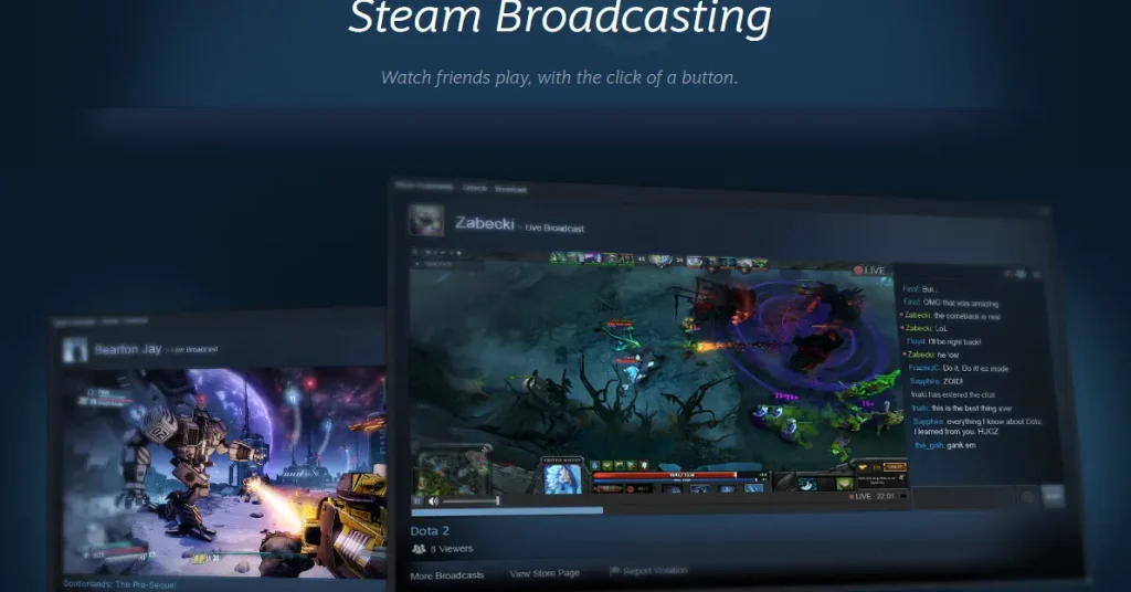 Steam Broadcasting - A platform for live game streaming