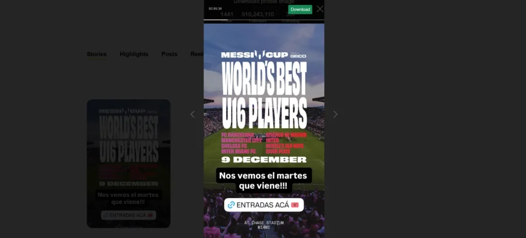 Click download to save the story.