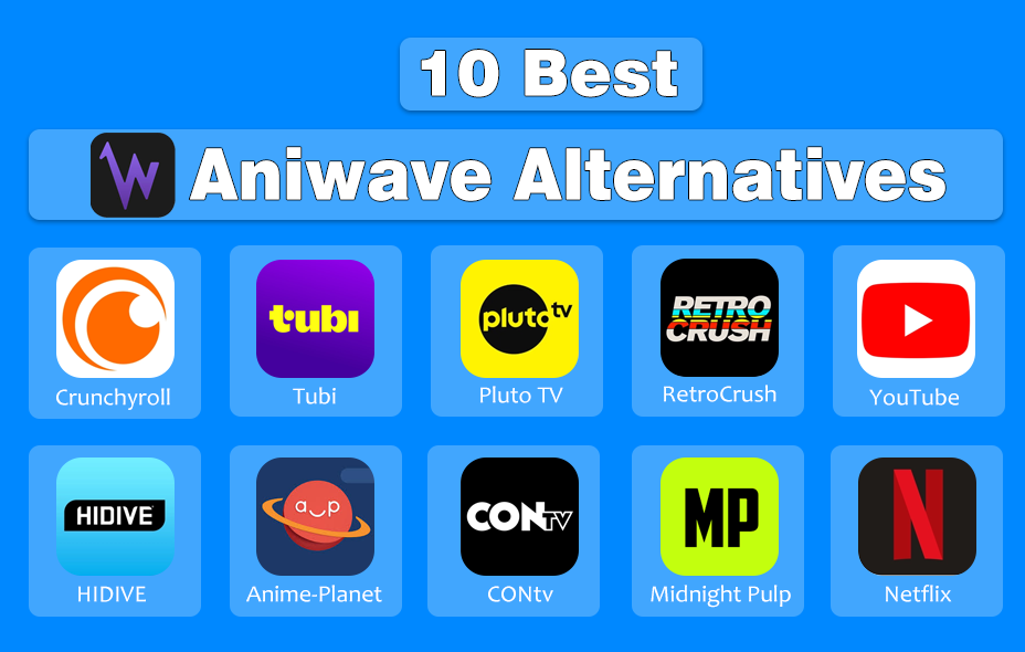 A visual of the best 10 Best Aniwave Alternatives in 2025