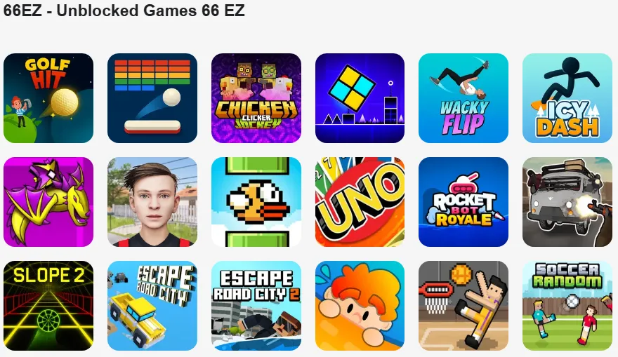 Unblocked Games 66 EZ Google sites are easy to navigate, and there are plenty of games to choose from.