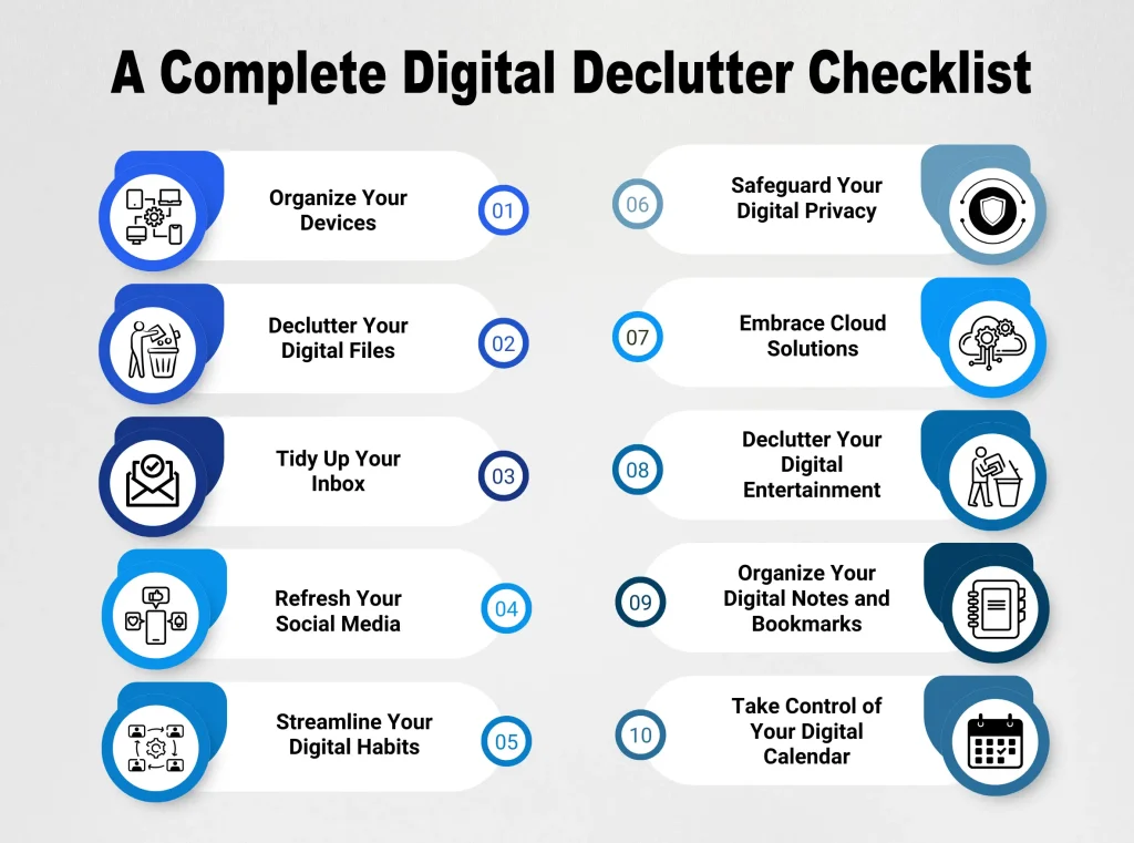 A Complete Digital Declutter Checklist
