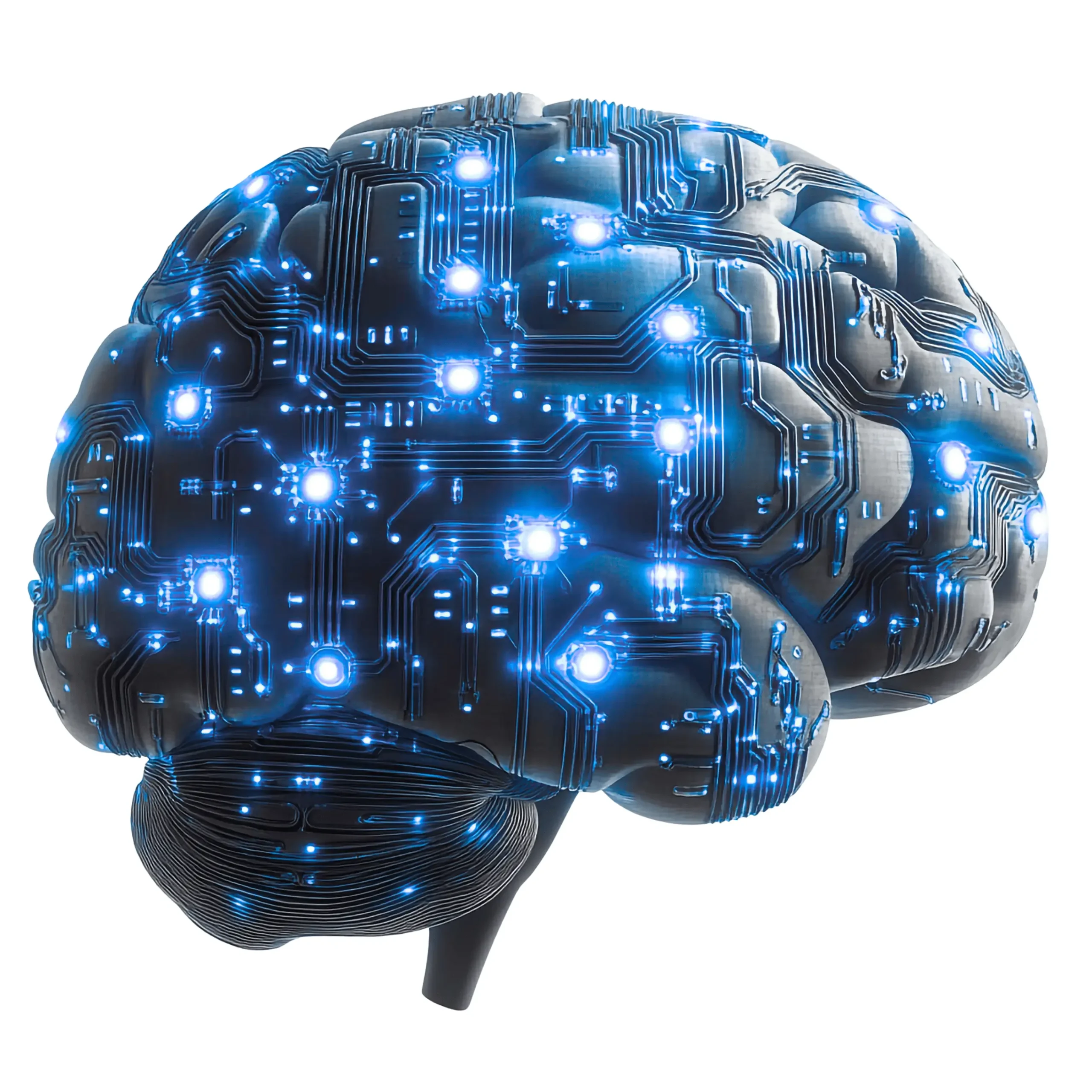 Image of Artificial Intelligence Brain Vector