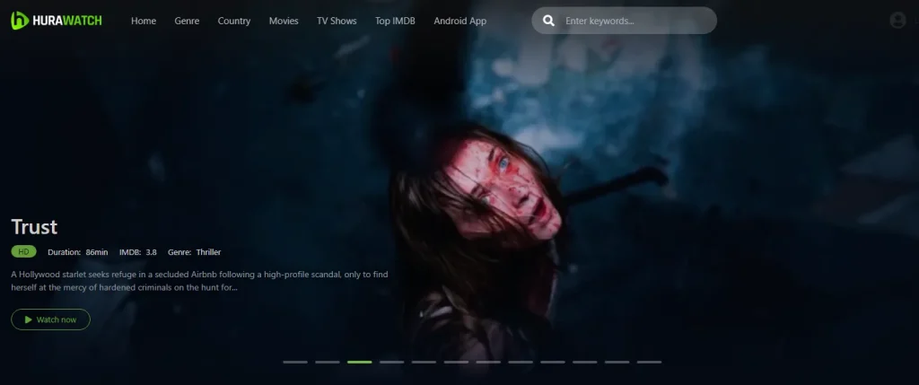 Hurawatch New Domain Display screenshot