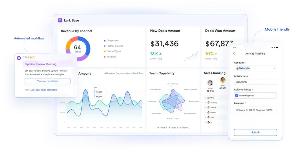 Lark Base: visibility into structured progress