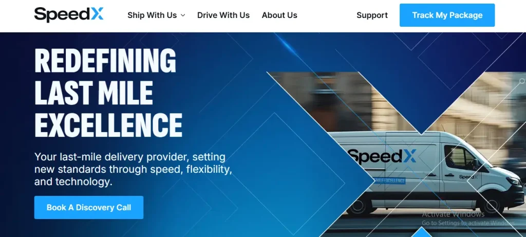 SpeedX Tracking Homepage