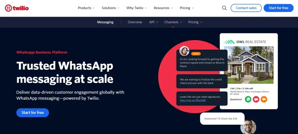 Twilio API for WhatsApp