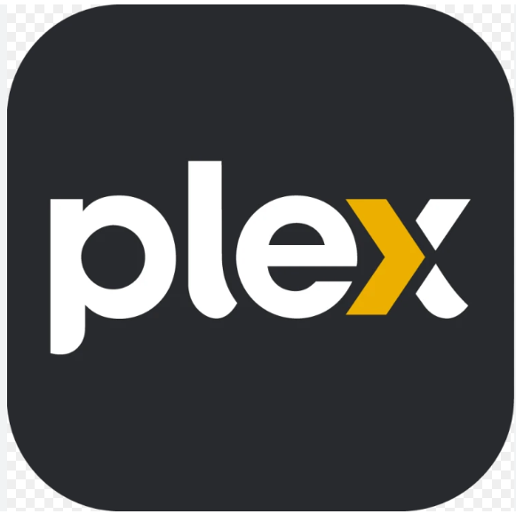 Screenshot of logo of Plex