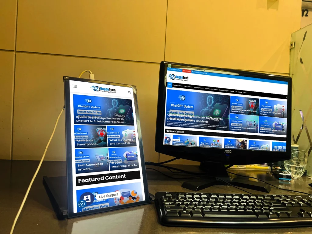 I use Dual screen setup to manage tasks