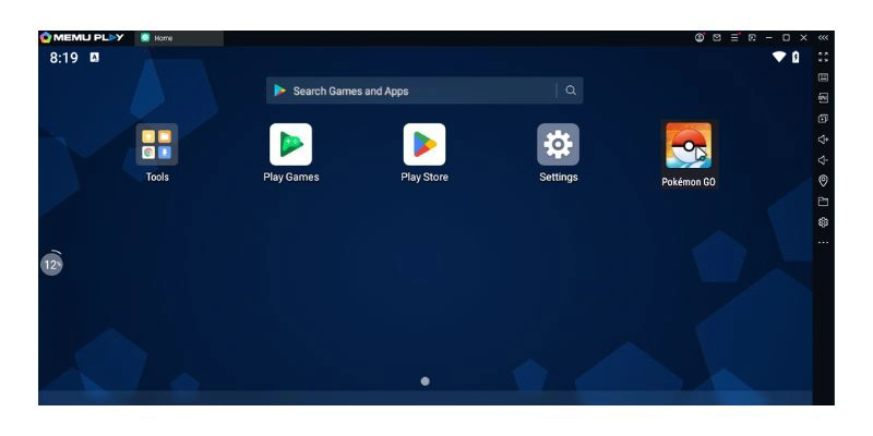open Pokémon Go in the MEmu Emulator