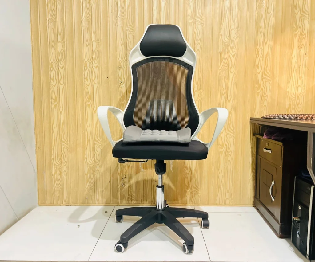 My Ergonomic and comfortable chair with cusion for my remote work