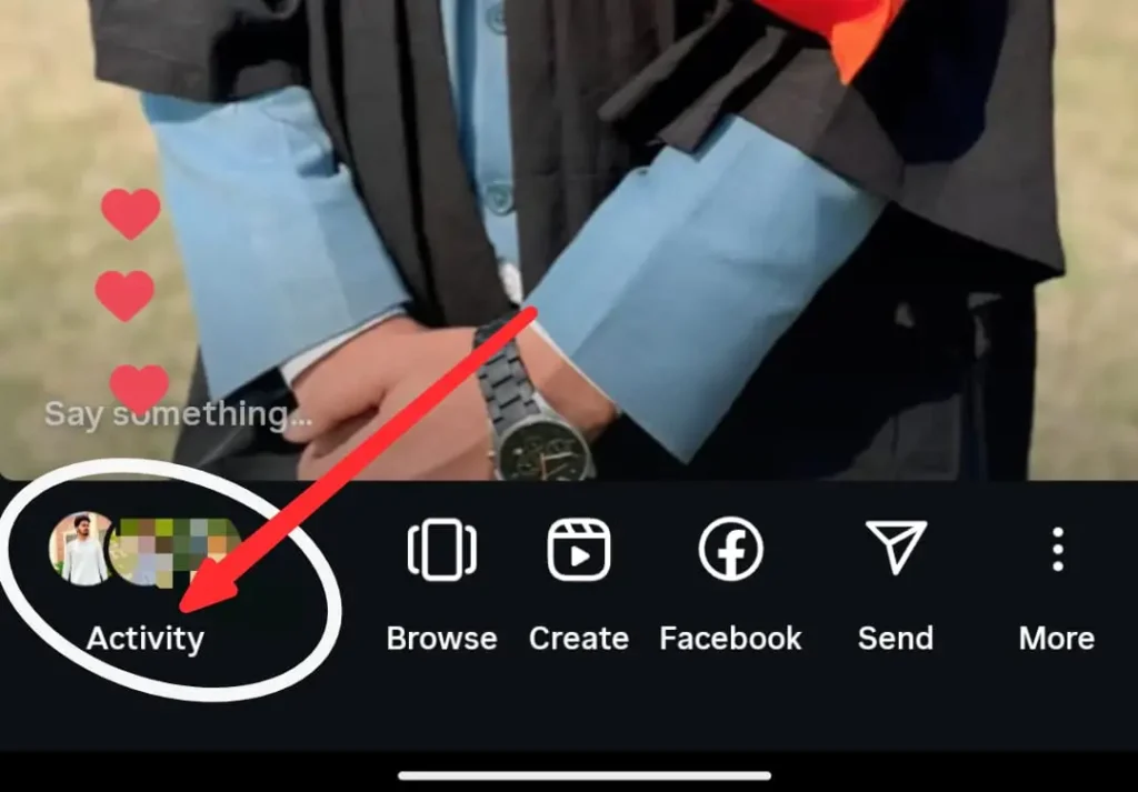 People who have reacted to your story DPs.