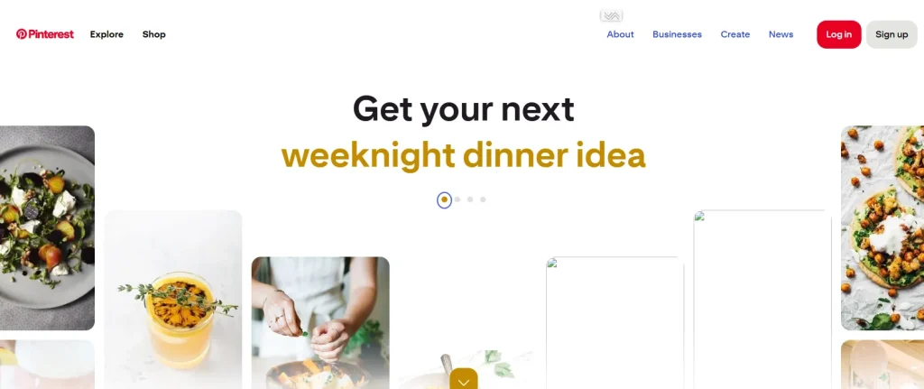 Image of CroxyProxy Display while sharing the Pinterest server