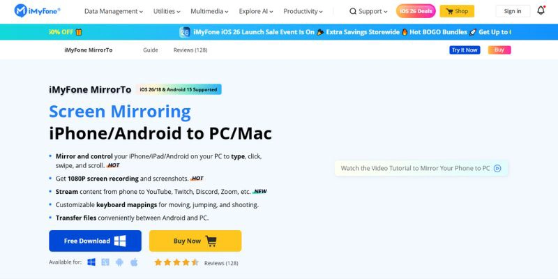 Download the iMyFone app on your PC