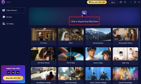 Interface to import video