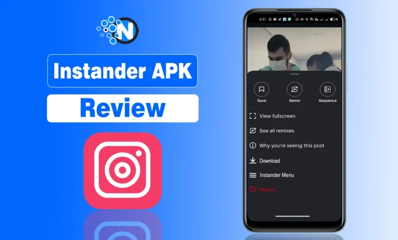 Instander APK on a Smartphone