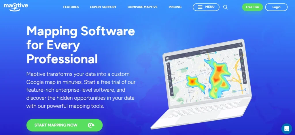 Maptive Homepage