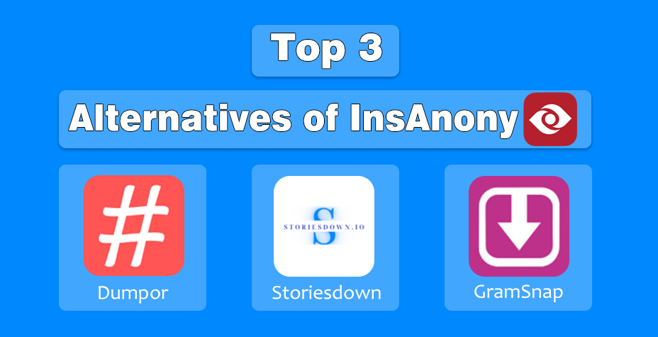 Logos of the Top 3 Alternatives to InsAnony in 2025