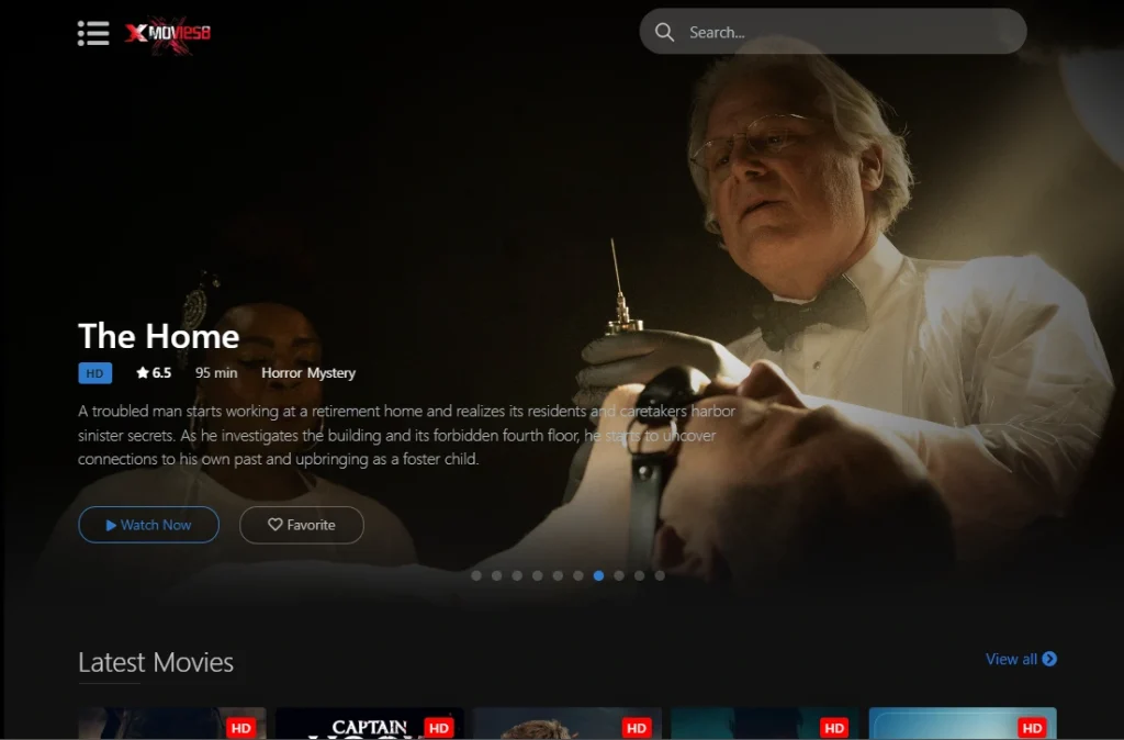 Screenshot of XMovies8 Display