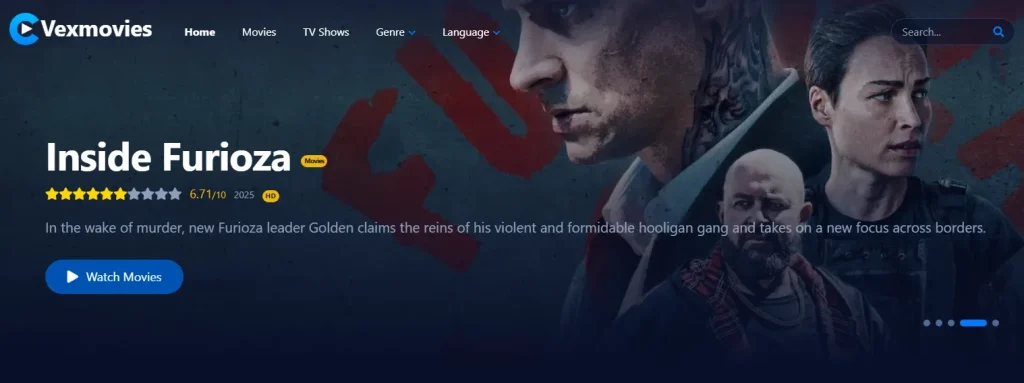 www.VexMovies.biz.id Display Screenshot