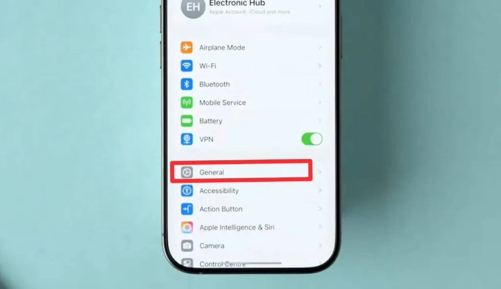 Go to General Settings