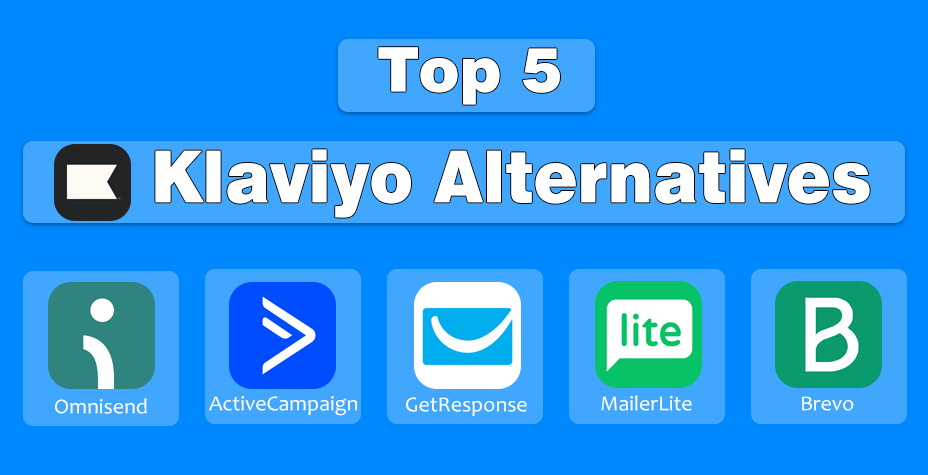 Logos of 5 Klaviyo Alternatives 