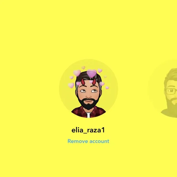 Screenshot of My Existing Snapchat Account